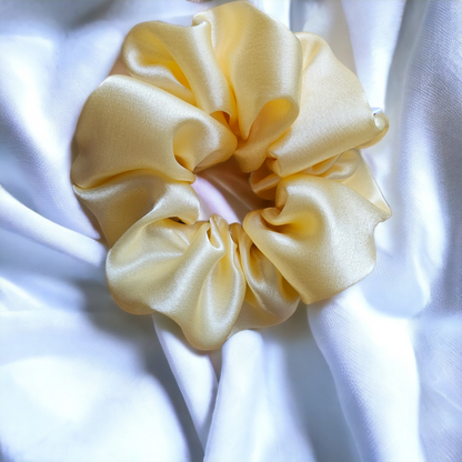 Chouchou en satin "YELLOW"